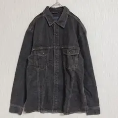【Navy Flag】メンズ Gジャン デニム ダメージ加工 L