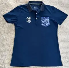 Admiral GOLFネイビー ライオン 刺繍 L