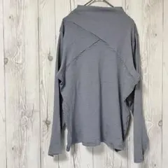長袖カットソー　ボーダー　伸縮性　薄手　カジュアル　ラフ着
