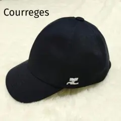 【美品】Courreges ロゴ ベースボールキャップ S