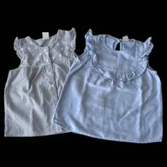H&M フリルデザイン トップス 2点セット