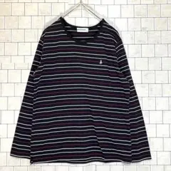 WEATHERROOK ストライプ 長袖Tシャツ サイズM 派手　人気デザイン