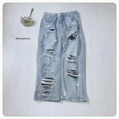 ♢【未使用に近い】Ressaca レサーカ ダメージ加工 デニム 希少XL