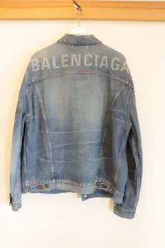 16日まで価格!BALENCIAGA/バレンシアガ バックロゴデニムジャケット