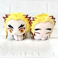 鬼滅の刃 はぐキャラ 煉獄杏寿郎 ぬいぐるみ マスコット 2個セット