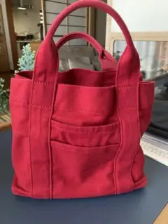 ミニトート　お弁当バッグ レッド