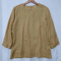 無印良品　リネン100% ブラウス　シャツ 　【М】