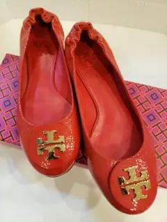 【希少色 極美品‼️】Tory Burch フラット バレエシューズ 24cm