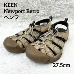 KEEN ニューポートレトロ ヘンプ 麻 27.5cm US9.5