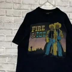 USA製90sヴィンテージTシャツ！シングルステッチ　ブラック半袖古着L20