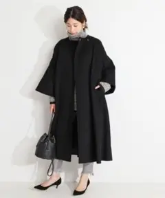 美品 VERMEIL par iena ビーバーノーカラーコート