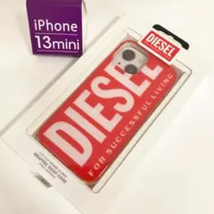 DIESEL iPhone 13 mini用ケース レッド耐衝撃ケース6614
