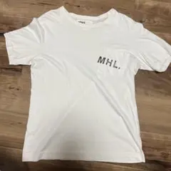 MHL. ポケット付きホワイトTシャツ M