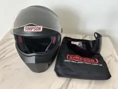 【中古品】SIMPSON　SB13　ガンメタ　59cm　シールド2種類付き 中古品】SIMPSONSB13ガンメタ59cmシールド2種類付き