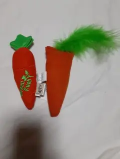 【未使用】ペット用 にんじん×2 おもちゃセット