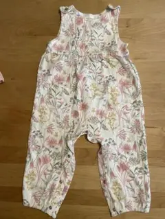 next うさぎと花柄オーバーオール　12-18