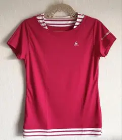 le coq sportif 赤 Tシャツ ストライプ