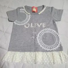 OLIVE des OLIVE グレー Tシャツ 100cm 子ども用 キッズ