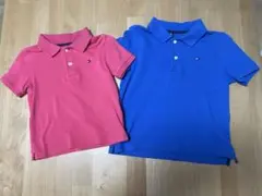 ポロシャツ 100cm ピンク ブルー 2枚セット