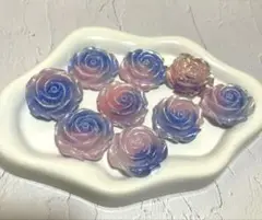 バラ レジンパーツ9個セット