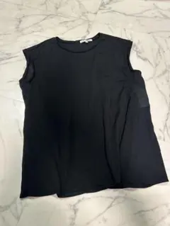 23区 ブラック ノースリーブシャツ　チュニック　美品　38 M