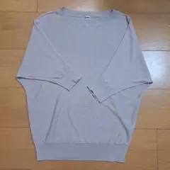 ユニクロ グレー 五分袖S