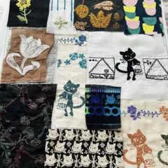 pjc.音の絵.mina perhonen.刺繍ハギレ☆*カケラ