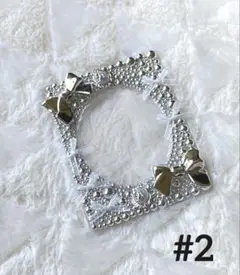 トレカデコ　silver×black トレカケースデコ　ハンドメイド
