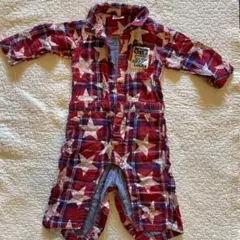 JS STANDARD CLOTH 星柄ロンパース　赤