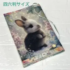 ブックカバー四六判サイズ　幻想的なうさぎさん