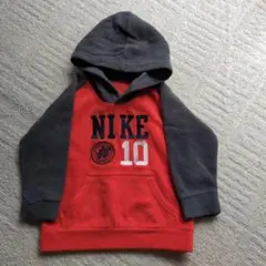 Nike フード付きトレーナー オレンジ・グレー　85〜95