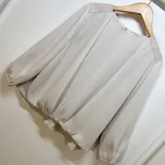 Simplicite ⭐️訳あり　きれいめ　ゆる袖　レース　ブラウス