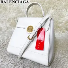 【希少☆極美品】バレンシアガ ハンドバッグ 2WAY レザー フラップ
