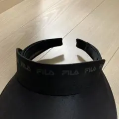 FILA サンバイザー BLACK
