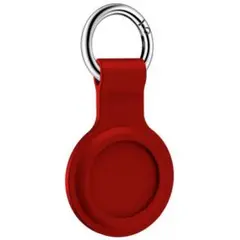 Air Tag シリコンカバー レッド 保護ケース キーホルダー キーリング