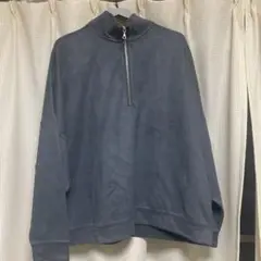 HARE ハーフジップロンT グレー　S