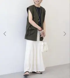 【美品】アメリカンホリック　透かし編みニットスカート