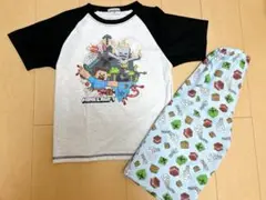 【新品】マインクラフト　パジャマ　140 マイクラ　半袖　上下セット ステテコ