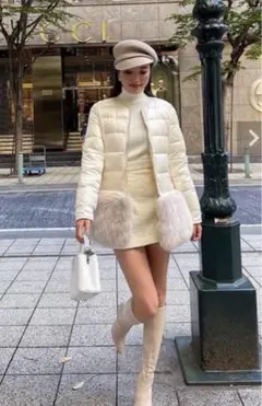 sheller シェリエ 2wayFOXダウンジャケット