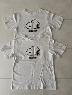 【美品】2枚セット　ジーユー　GU スヌーピー Tシャツ 140 150