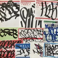 ② グラフィティー 手描きステッカー10枚セット graffiti グラフィティ