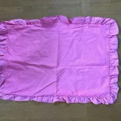 ピンク　枕カバーフリフリ 49✖️70