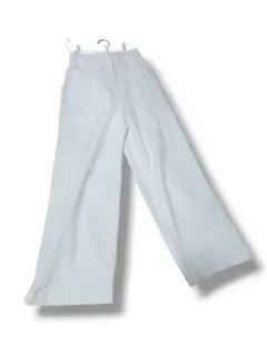 PLST レディース ビンテージホワイト ワイドパンツ XXS(58~