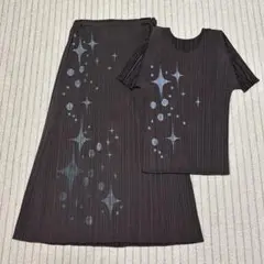 大幅値下げ‼️プリーツプリーズ キラキラ柄 上下セット