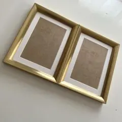 IKEA フォトフレーム　ゴールドカラー　2つセット