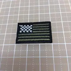 【Sサイズ】アイロンワッペン　星条旗　アメリカ　緑黒