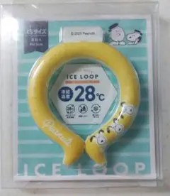 【新品未使用品】クールネック アイスループ　スヌーピーのプリント付き