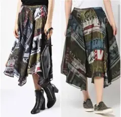 ⭐匿名配送⭐DIESEL⭐ディーゼル⭐プリントフレアスカート⭐XXSサイズ⭐