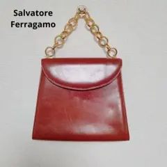 希少 サルヴァトーレフェラガモ ショルダーバッグ ハンドバッグ 2way レザー