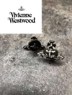 Vivienne Westwood カフス ブラックメッキ カフリンクス